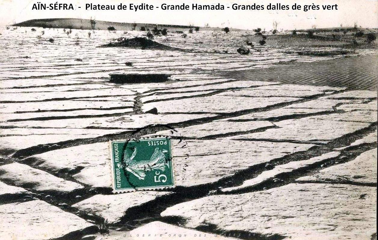 Ain-Sefra - Plateau de Eydite - Grande Hamada - Grandes dalles de gres vert - 1904.jpg